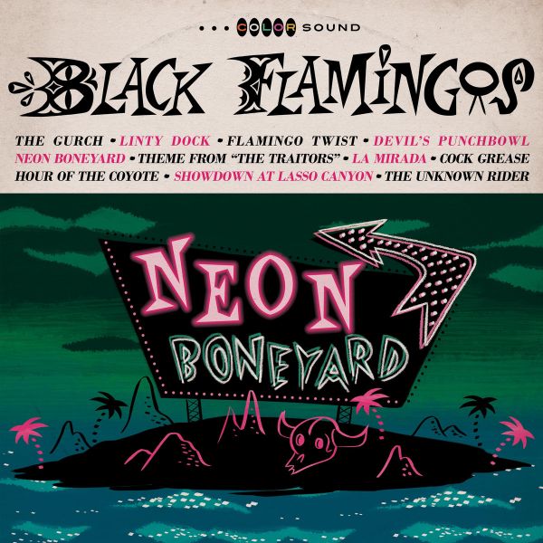 Black Flamingos - Neon Boneyard