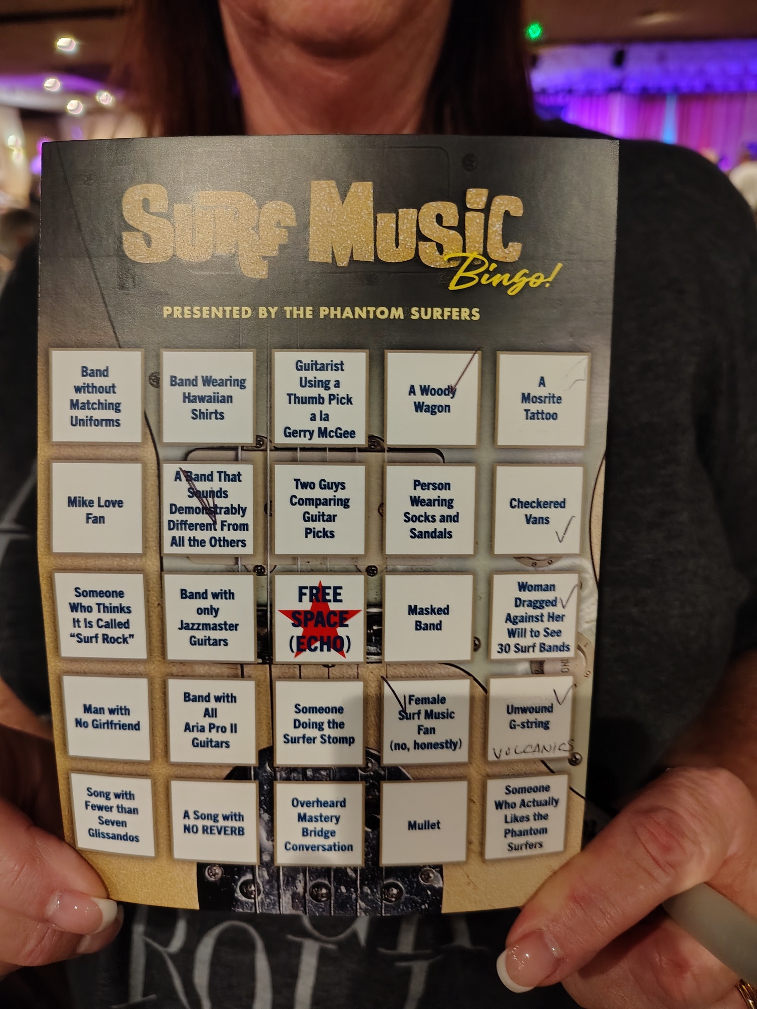 The Phantom Surfers BINGO