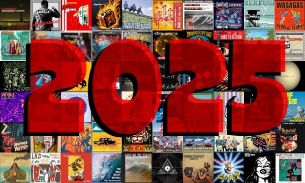 A bunch of album covers with 2025 superimposed on it